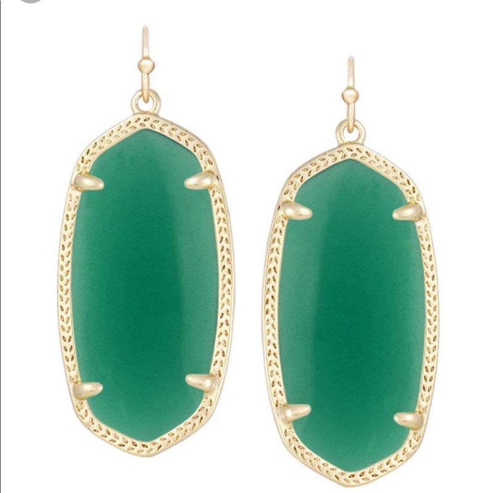 Green Kendra Scott Elle earrings